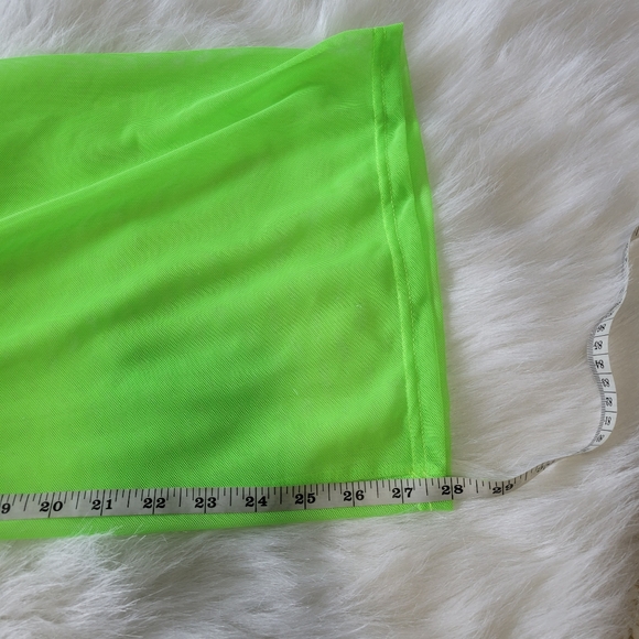 TiniBikini Swim Tinibikini Swimwear Neon Mesh Pants Wide Leg See